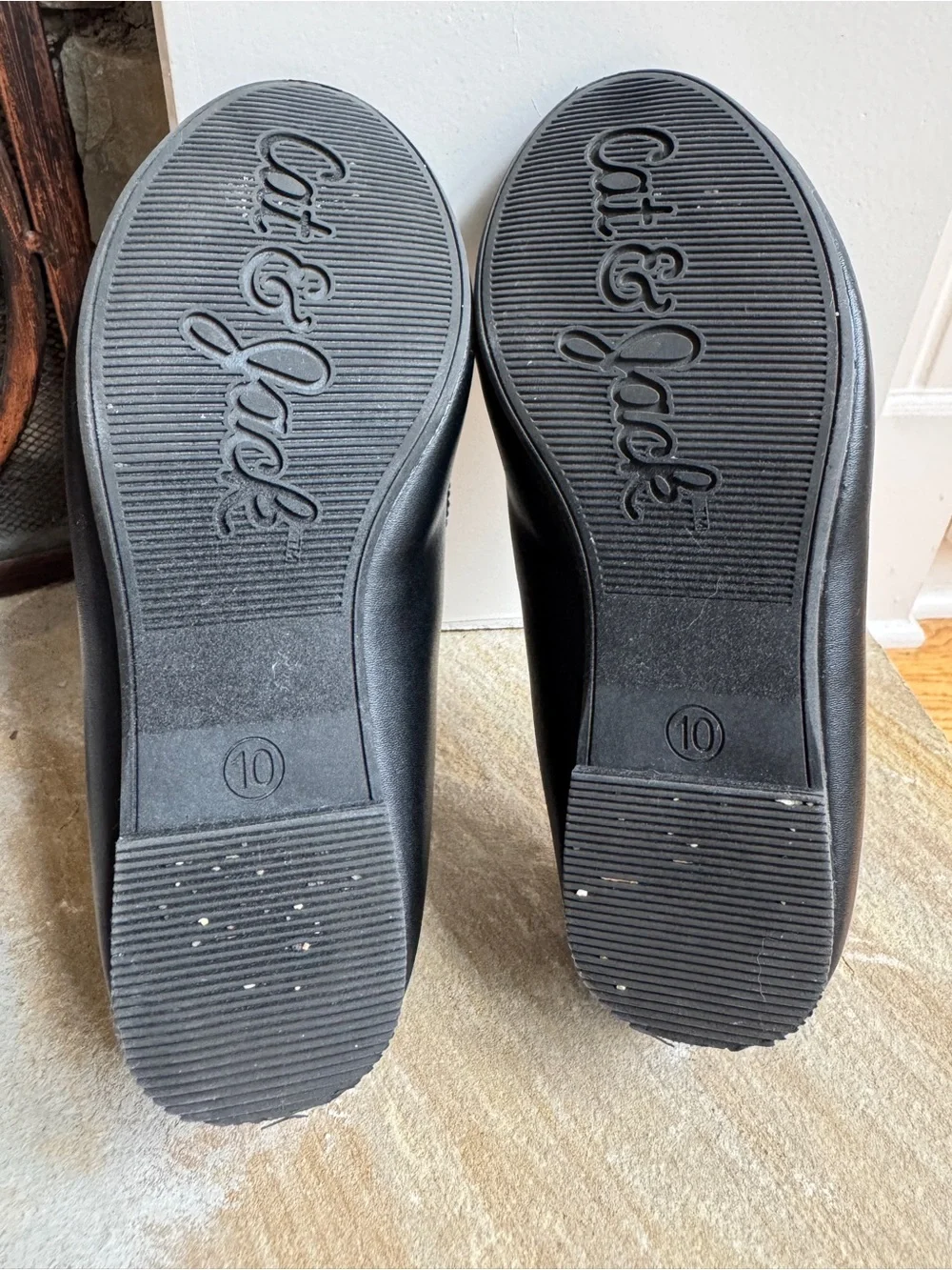 Cat and Jack Black Ballet Flats 10C